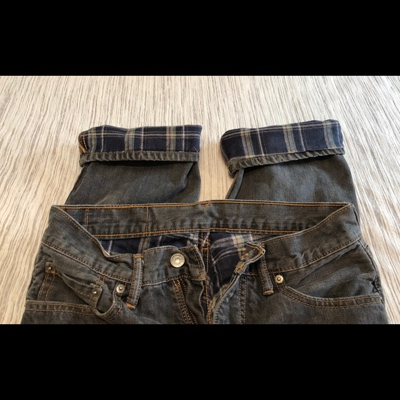 levis 550 flannel lined jeans